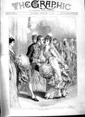 Old Antique Print 1891 Drawing Room Dublin Castle Lord Lieutenant Dance 19th