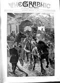 Original Old Antique Print 1891 Scene Fire Southwark Saving Horses Fine Art