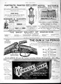 Original Old Antique Print 1891 Advertisement Vinolia Soap Gun Hotel Victoria