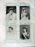 Old Antique Print 1891 Bourke Lennox Machioness Londonderry Dufferin Ava 19th