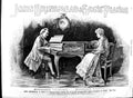 Original Old Antique Print 1891 Advertisement John Brinsmead Sons Piano London
