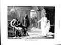 Original Old Antique Print 1891 Scene Ophelia Theatre Henrietta Rae Normand