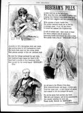 Original Old Antique Print 1891 Advertisement Beechams Pills Medicine Victorian