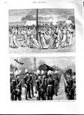 Old Antique Print 1891 Funeral Count Moltke Lehrter Railway May Day Mary 19th