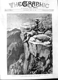 Original Old Antique Print 1891 Shooting Salt Mountains Punjaub India Hunting