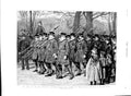 Original Old Antique Print 1891 Yeomen Guard Marching Mall Policeman Horse Art