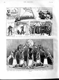 Old Antique Print 1891 Admiral'S Cup Channel Crystal Palace Lions Tigers 19th