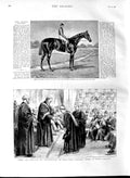 Original Old Antique Print 1891 Alington'S Common James Paget London University