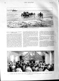 Old Antique Print 1891 Sir Henry Lady Loch Leppers Robben Island Asylum 19th