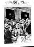 Old Antique Print 1891 Fireworks Crystal Palace Dining Room Rejchan Art 19th