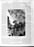 Original Old Antique Print 1891 Horses Coach Bridge Lotefos Norway Victorian