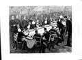 Original Old Antique Print 1891 Fine Art Monotony Ring Spogame Man-O-War Ship