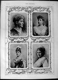 Old Antique Print 1892 Countess Lathom Newcastle Lady Churchill Dowager 19th