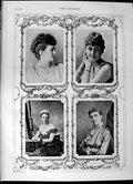 Original Old Antique Print 1892 Lady Carew Countess Grey Rutland Breadalbane
