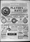 Original Old Antique Print 1892 Advertisement Ellis Ruther Table Water Sailors