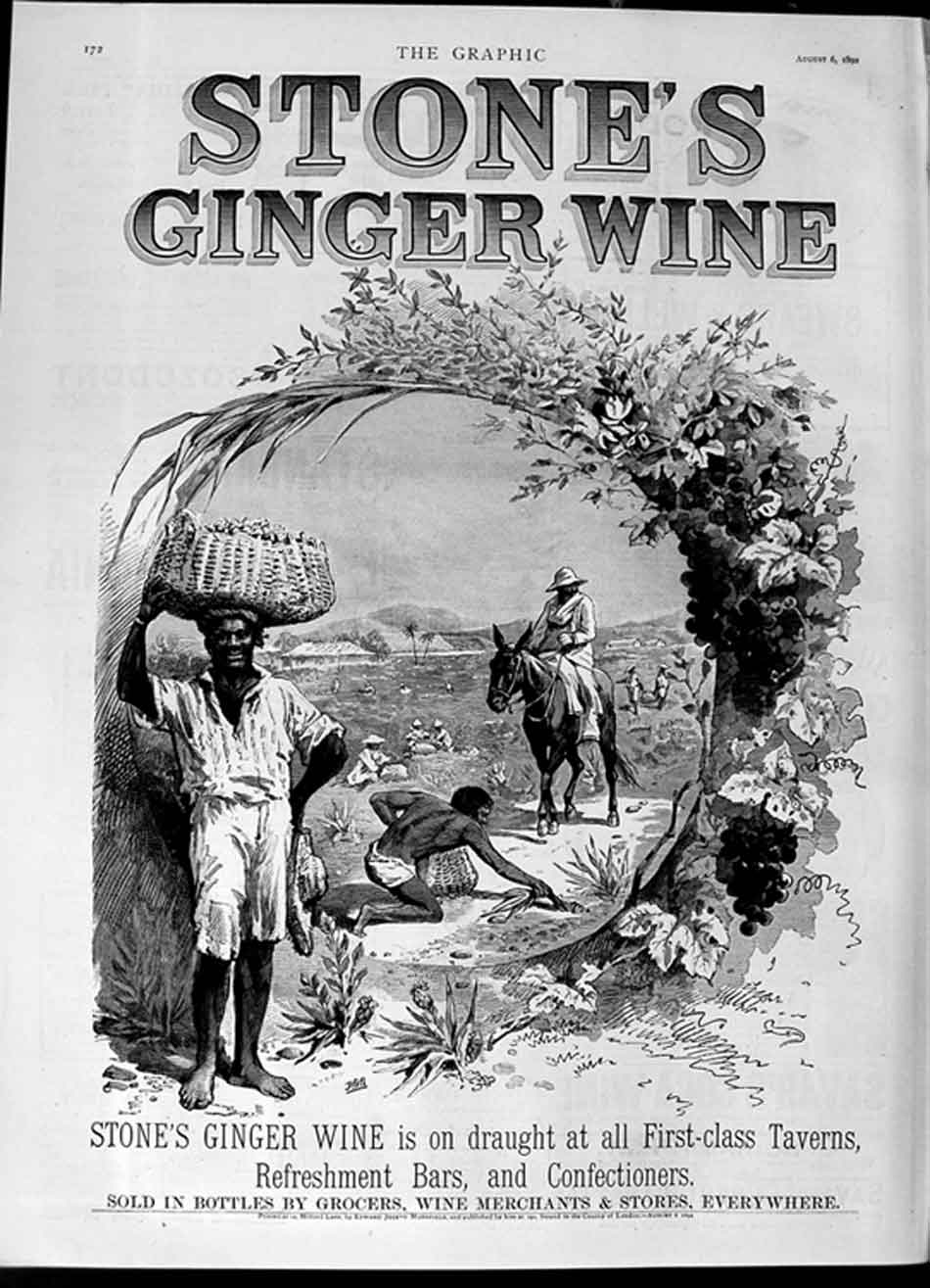 Original Old Antique Print 1892 Advertisement Sone'S Ginger Wine Drink London