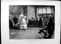 Old Antique Print 1892 Scene Peg Woffington'S Visit Triplet Music Dancing 19th