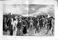 Old Antique Print 1892 Horse Racing St. Leger Spectators Course Fine Art 19th