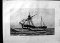 Original Old Antique Print 1892 Joseph Nash Fine Art Sea Sailing War Ship 19th