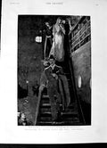 Original Old Antique Print 1892 Ship William Black Wolfenberg Fridtjnansen Art