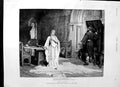 Original Old Antique Print 1892 Blair Leighton Fine Art Lady Godiva Man Dogs