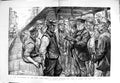 Old Antique Print 1892 Dinner West India Docks Ganger Booking Work Men 19th