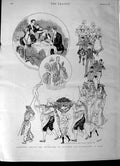 Original Old Antique Print 1892 Christmas Eve Party Paris Reveillon King Boudin