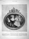 Original Old Antique Print 1892 Georgiana Spencer Duchess Devonshir Victorian