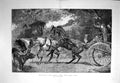 Original Old Antique Print 1892 John Charlton Horses Carriage Donkey Ca 19th