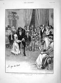 Antique Old Print Ref.89 1892 Lady Mayoress Fancy Dress Ball Mansion House
