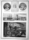 Old Antique Print 1892 Dean Verger Paul'S Cathedral Bell Swiftsure Ship 19th