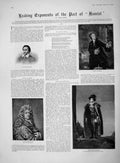 Original Old Antique Print 1892 Richard Burrage Garrick John Kemble Betterton