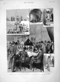 Original Old Antique Print 1892 Gambling Europe Wildair Cadiz Roulette Casino