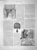 Original Old Antique Print 1892 Joshua Reyns Artists Corner Paul'S Crypt 19th