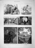 Original Old Antique Print 1892 Rosse Reflecting Telescope Birr Castle 19th