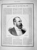 Original Old Antique Print 1892 Portrait Louis Iv Grand Duke Hesse Da Victorian