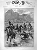 Old Antique Print 1892 Lansdell Journey Asia Muzart-Nin-Su Torjee River 19th