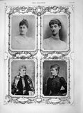 Original Old Antique Print 1892 Dowager Newcastle Ormonde Lady Jeune Cadogan