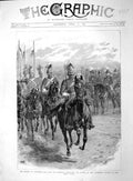 Original Old Antique Print 1892 Duke Cambridge Siers Aldershot Long Valley 19th