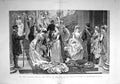 Original Old Antique Print 1892 Grand Staircase Buckingham Palace Drawing Room