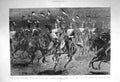 Original Old Antique Print 1892 Military Tournament Agricultural Hall Lancers