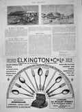 Old Antique Print 1892 Hospital Fort Salisbury Mashonaland Elkington Aden 19th