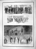 Old Antique Print 1892 Prince Albert Victor Edward Sandringham Ball Room 19th