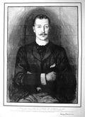 Original Old Antique Print 1892 Portrait Duke Clarence Avondale Herkomer Art