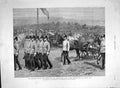 Old Antique Print 1892 Aldershot Review Queen Nordenfelt Gun Laffan Plain 19th