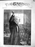 Original Old Antique Print 1892 Gladstone Meeting Music Hall Edinburgh Election