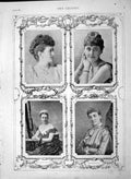 Original Old Antique Print 1892 Carew Countess Grey Duchess Rutland Breadalbane