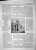 Original Old Antique Print 1892 French Cathedral Carthage Catholics Africa 19th