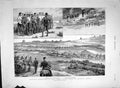 Original Old Antique Print 1892 Field Firing School Musketry Hythe Perra 19th