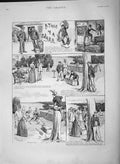 Original Old Antique Print 1892 Story Snake Brown-Smith Lambson Sport Victorian